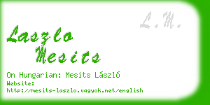 laszlo mesits business card